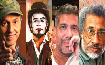 Foto Zeca Baleito - Teatro Mágico - Poeta Marcelo Girard - Silveira (homenageado da Feira literária)